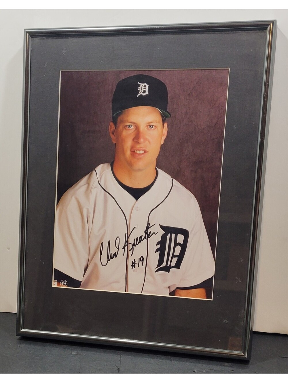 Chad Kreuter Detroit Tigers MLB Autographed Signed Photo in 11"x14" Mat Frame
